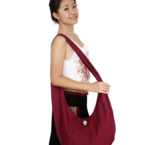 Red Canvas Crossbody Bag CBB3