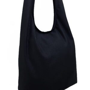Black Canvas Crossbody Bag CBB6