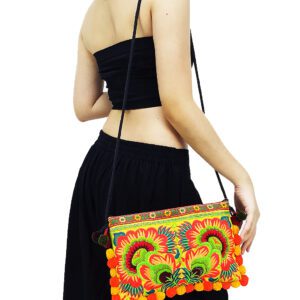 Hill Tribe Crossbody Pom Pom HCP